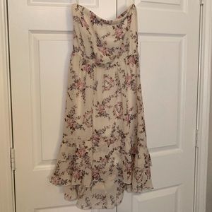 NWOT Brand New Strapless Floral Dress